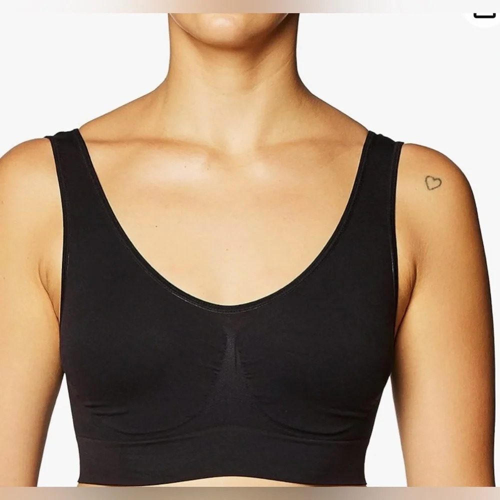 Rhonda Shear Ahh Seamless Leisure with Removable Pads and Adjustable Straps Bra